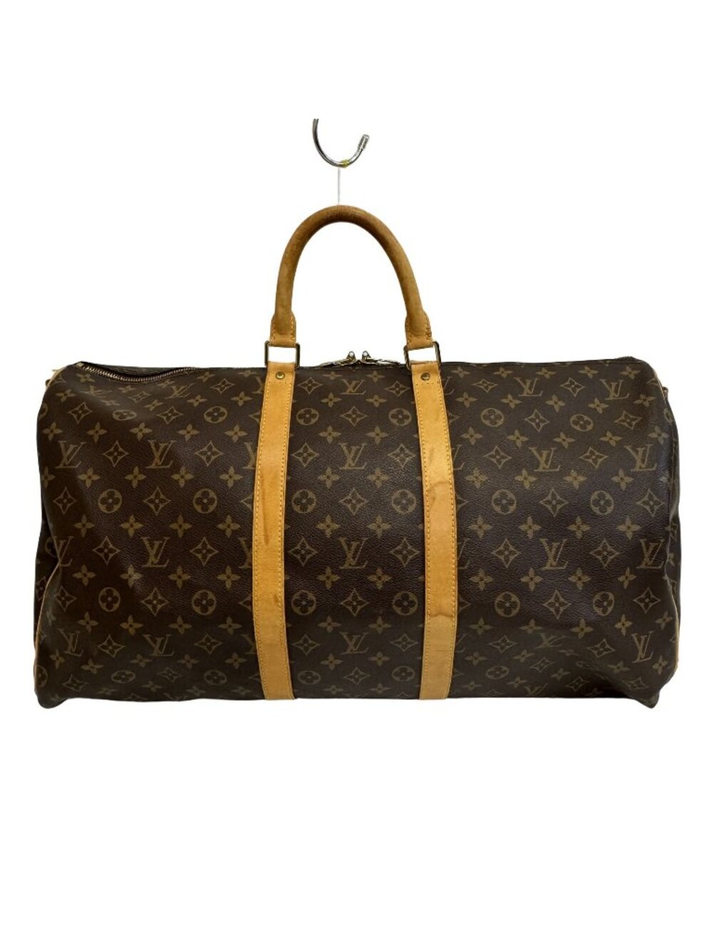 Louis Vuitton Keepall Bandouliere 55 Monogram Canvas Brown Boston Bag